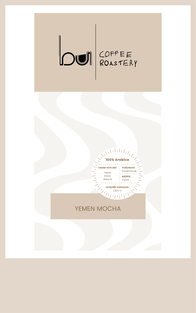 Yemen mocha-Etiket